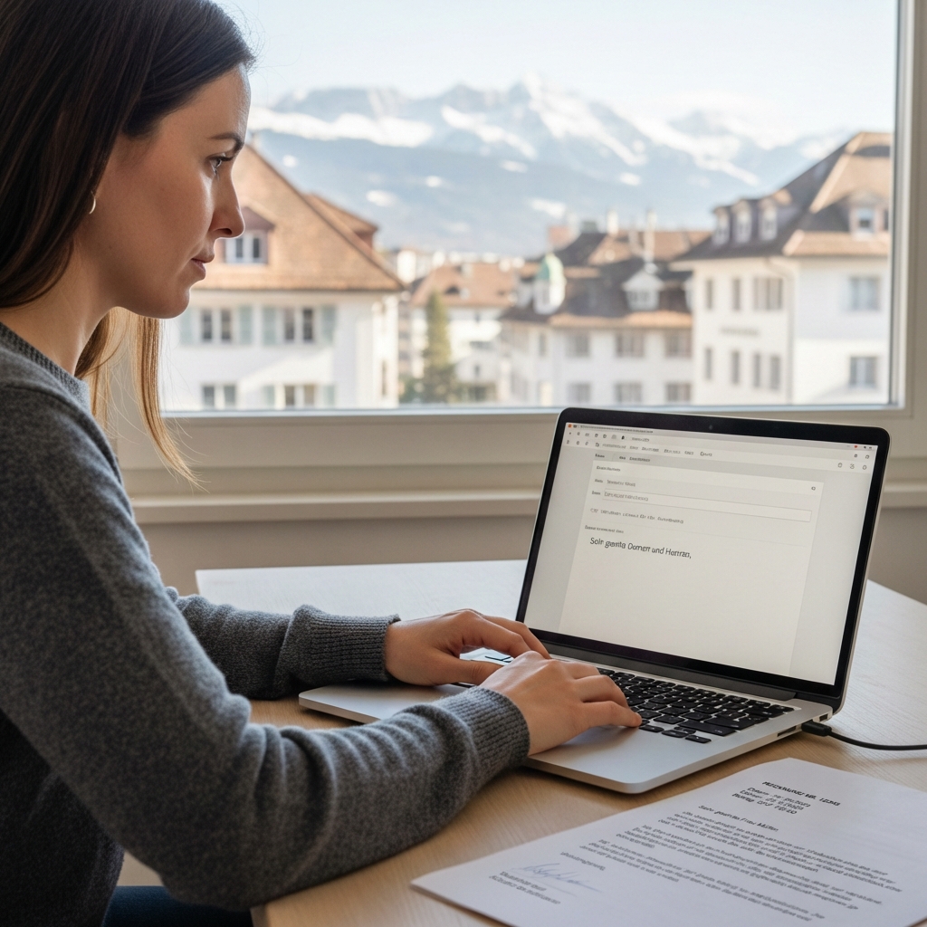Eine kurze schriftliche Anfrage verfassen